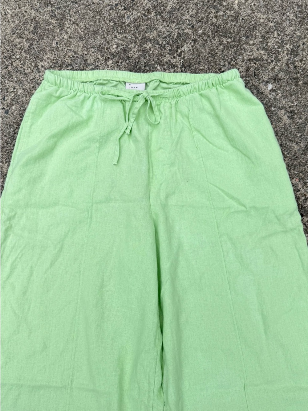 A New Day Women's High-Rise Wide Leg Linen Pull-On Pants Size S - Picture 2 of 9